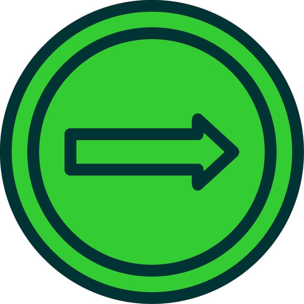 Keep Right Colorful Icon vector
