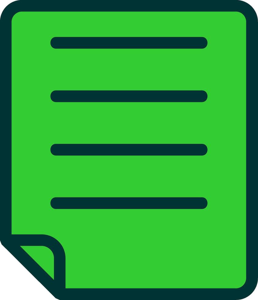 Note Colorful Icon vector