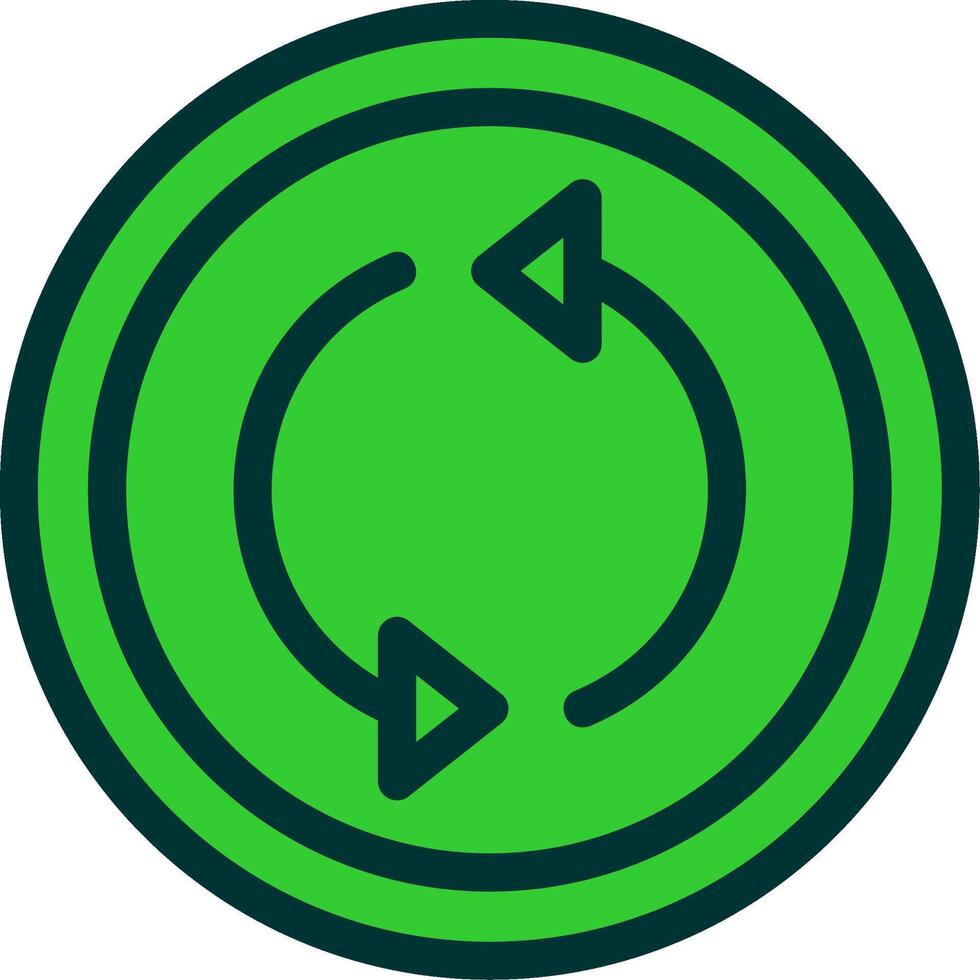 Roundabout Colorful Icon vector