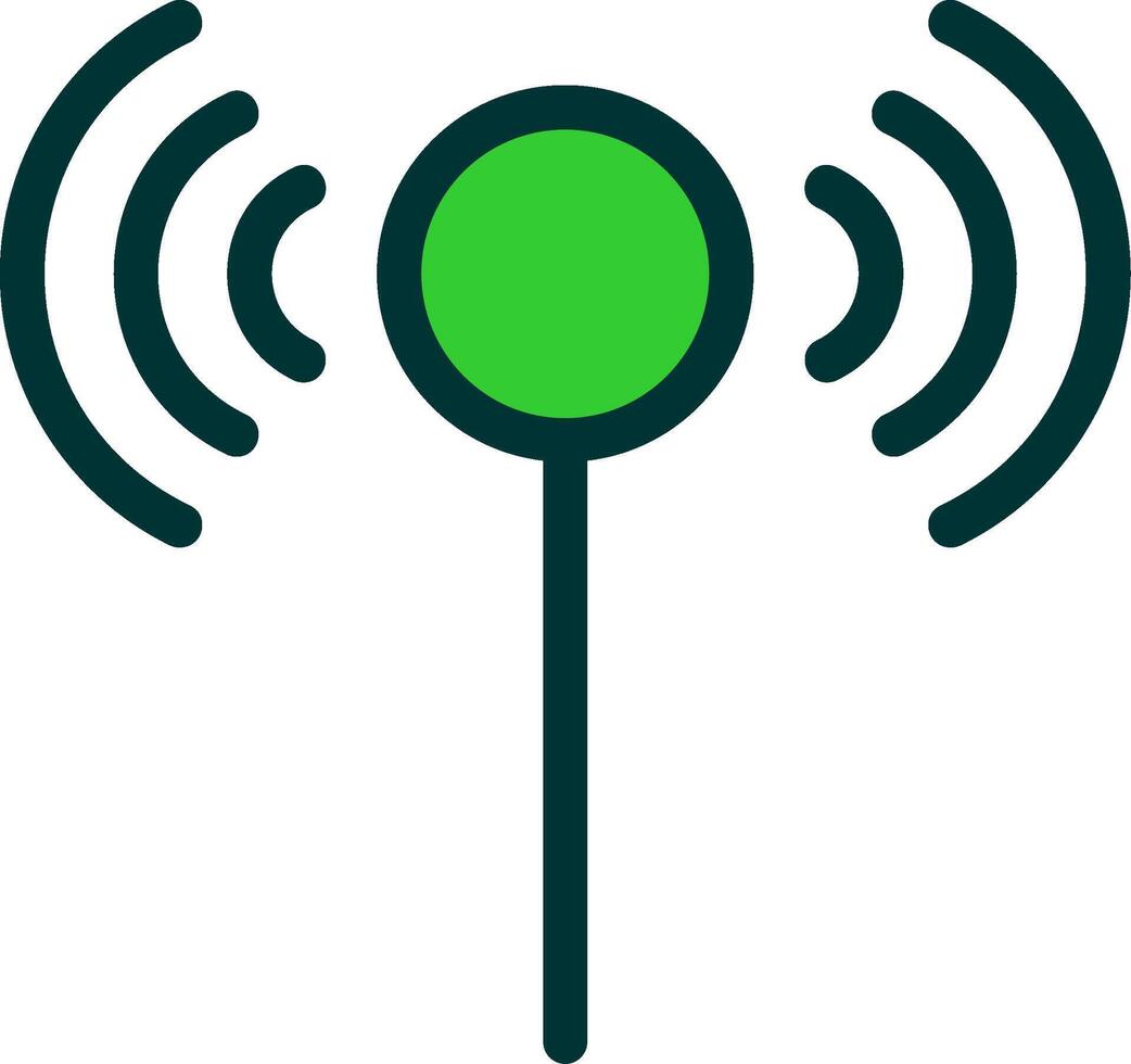 3Signal Colorful Icon vector