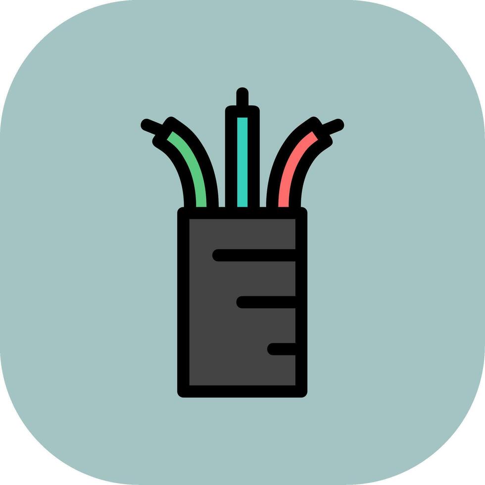 Wires Colorful Icon vector