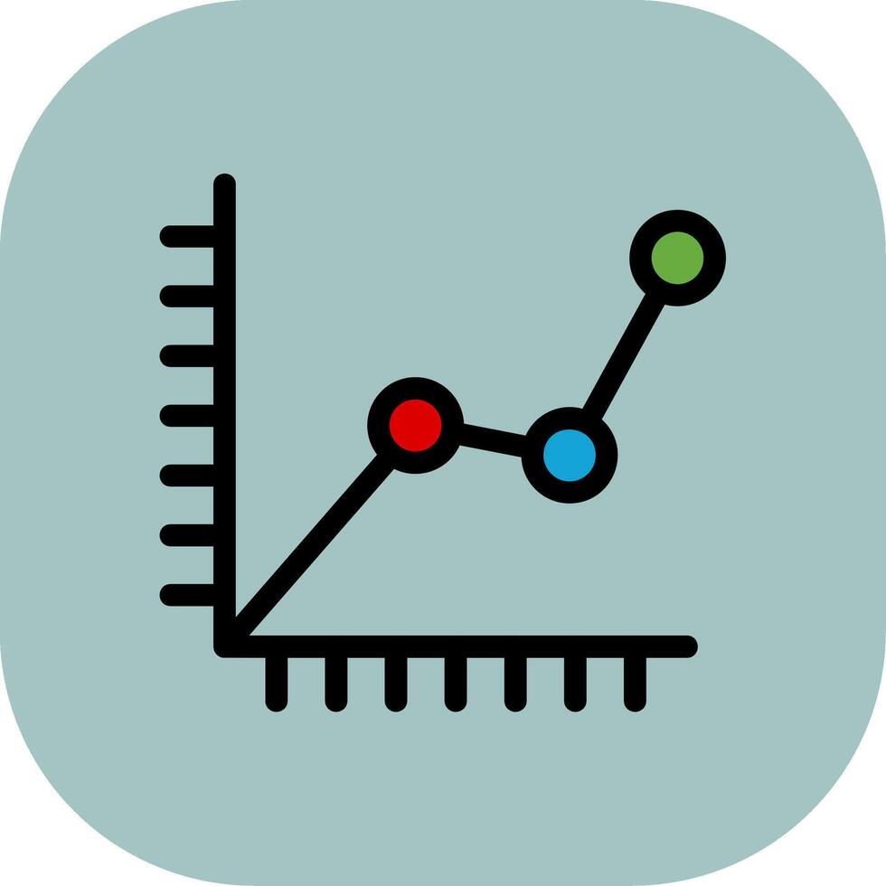 Diagram Colorful Icon vector