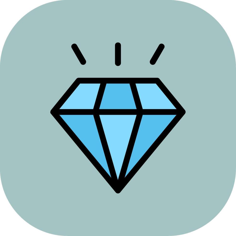 Diamond Colorful Icon vector