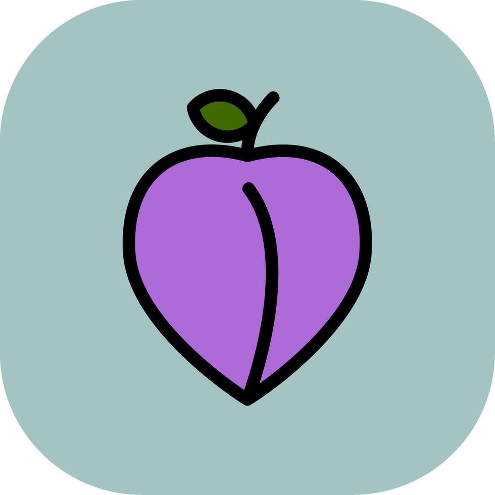 Plum Colorful Icon vector