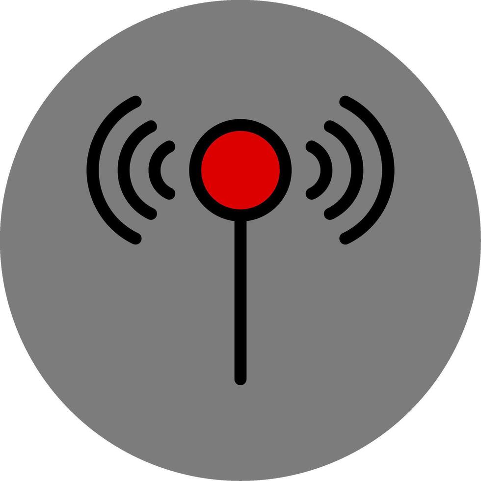 3Signal Colorful Icon vector