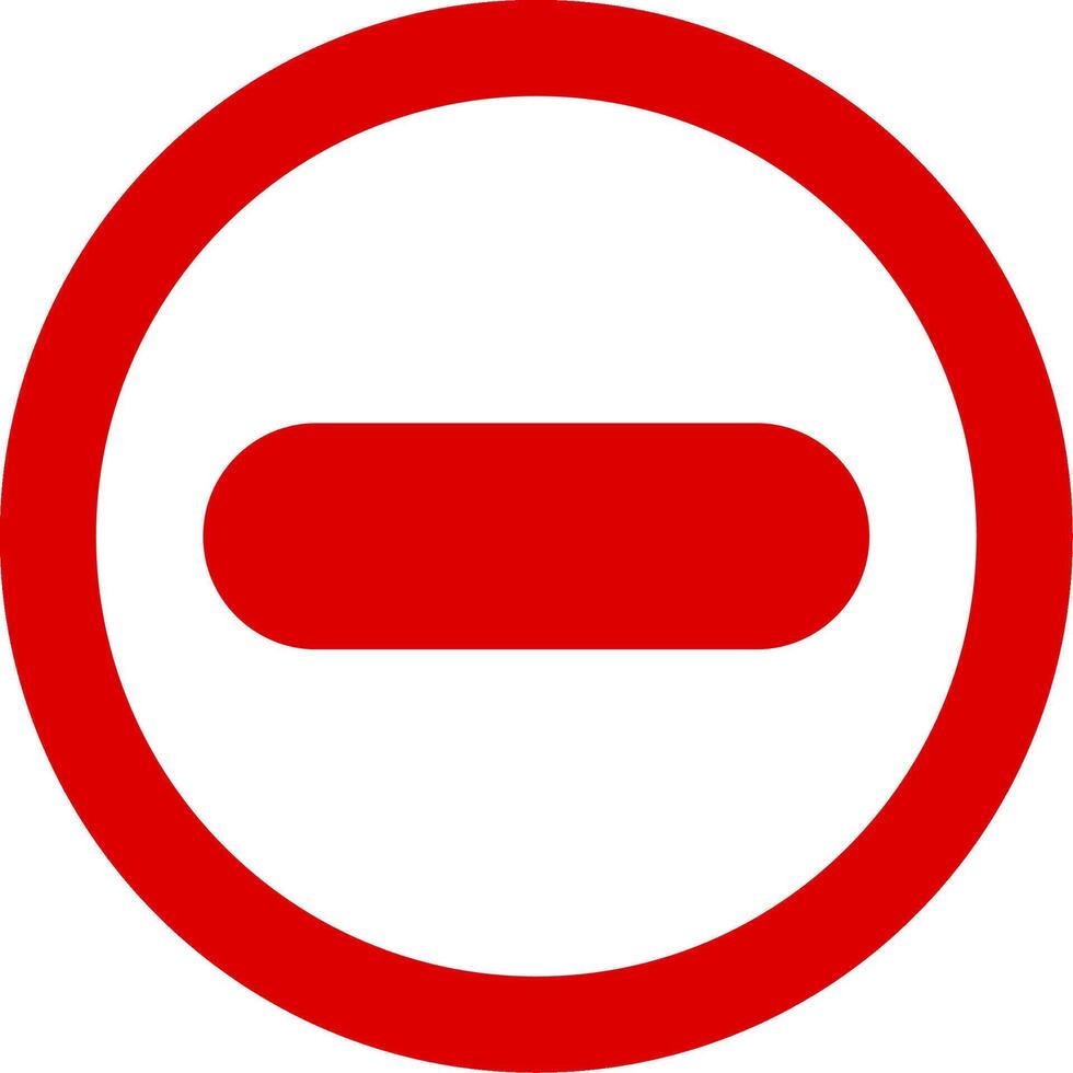 Do Not Enter Colorful Icon vector