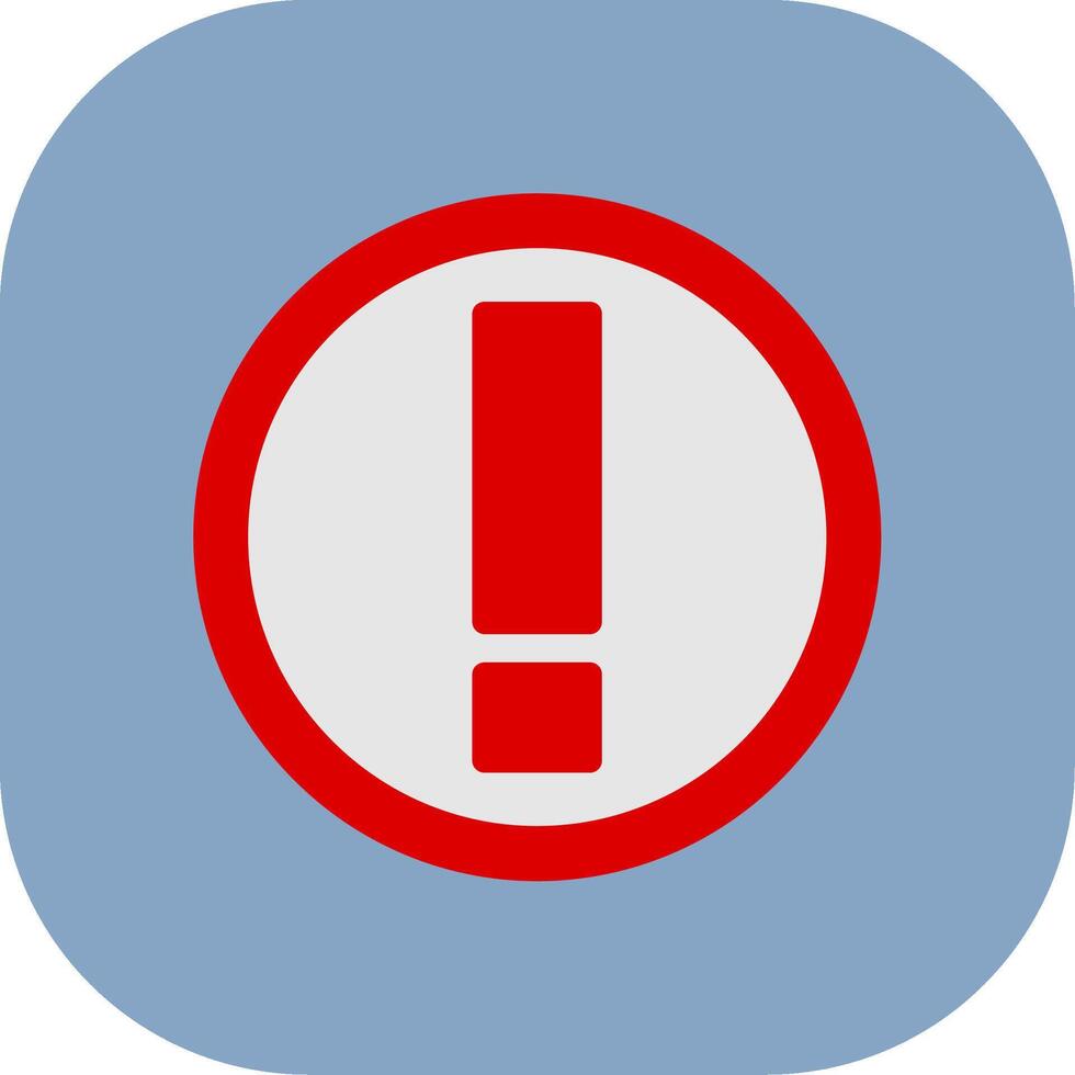 Exclamation Colorful Icon vector