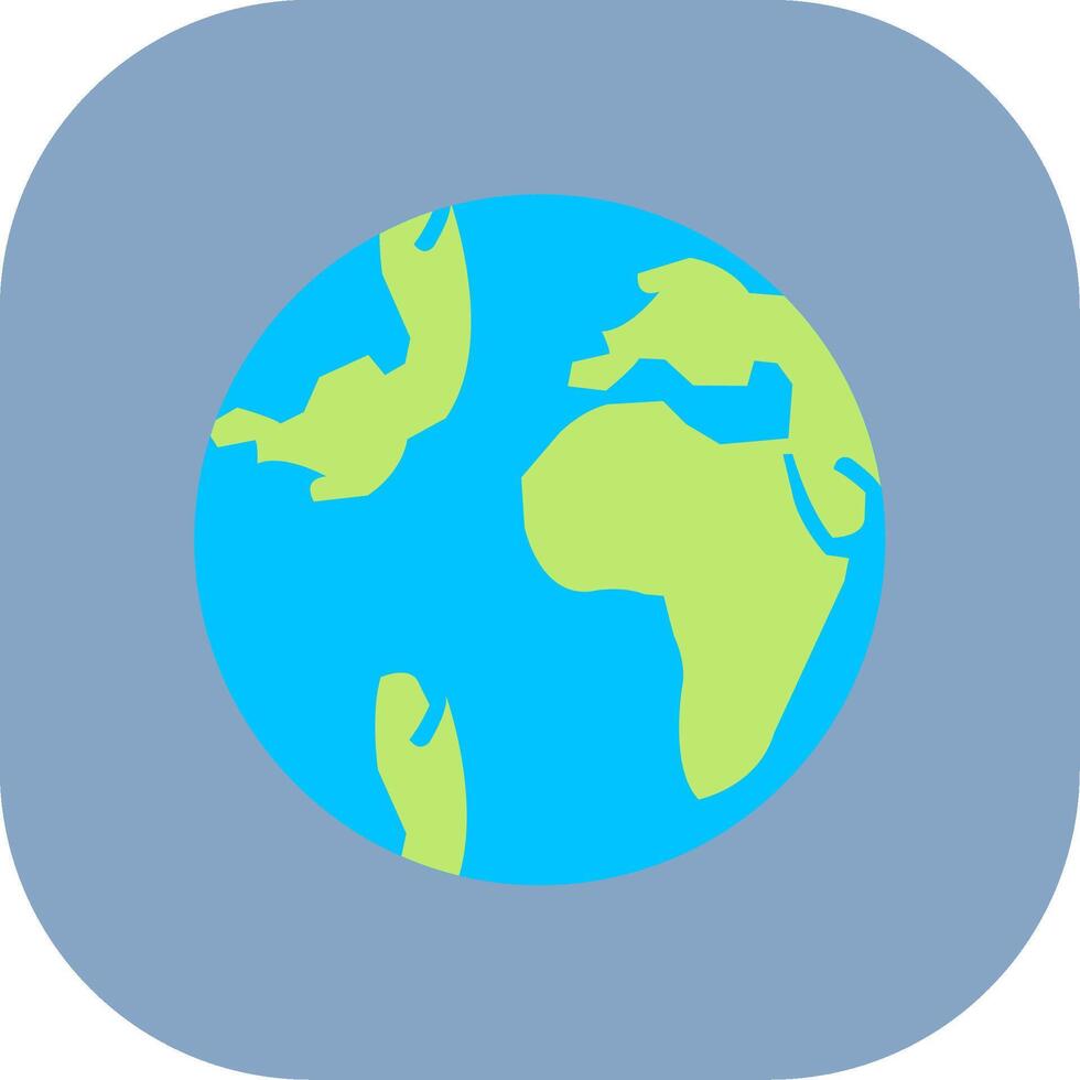 Earth Grid Colorful Icon vector