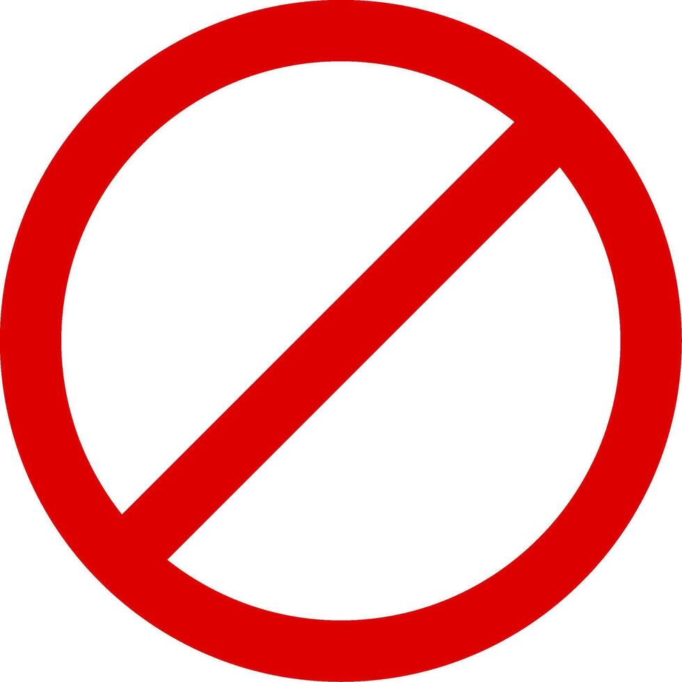 Forbidden Colorful Icon vector