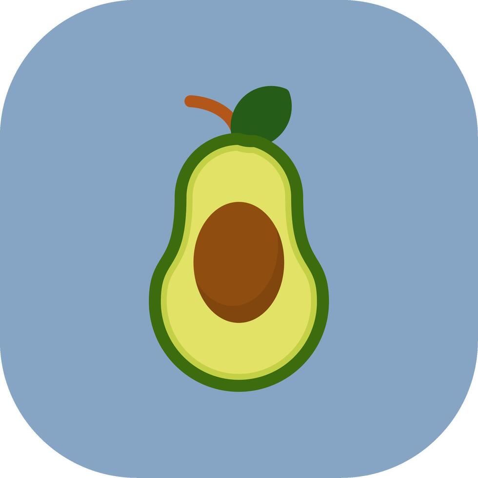 Avocado Colorful Icon vector