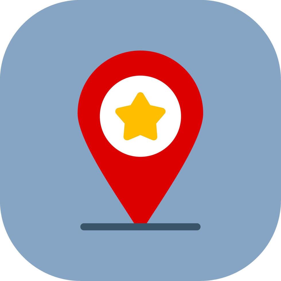 Favorite Location Colorful Icon vector