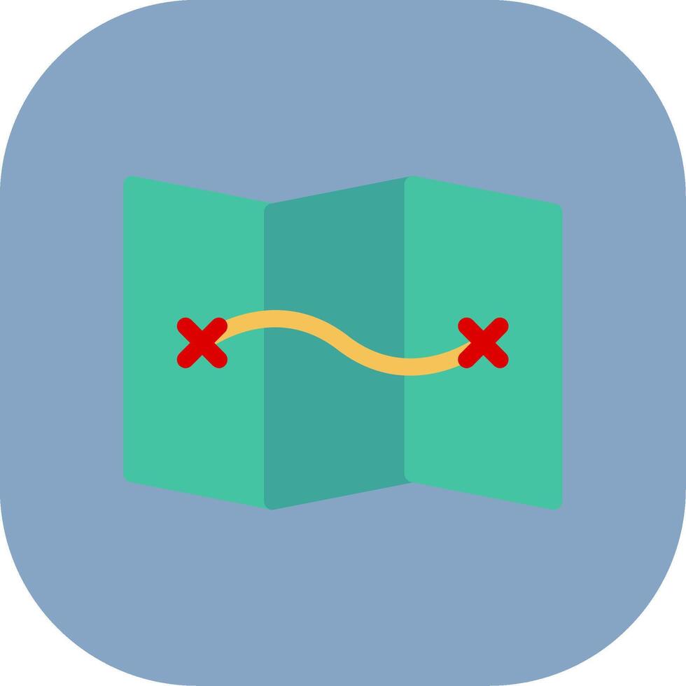 Map Colorful Icon vector
