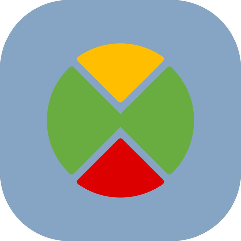 Pie Chart Colorful Icon vector