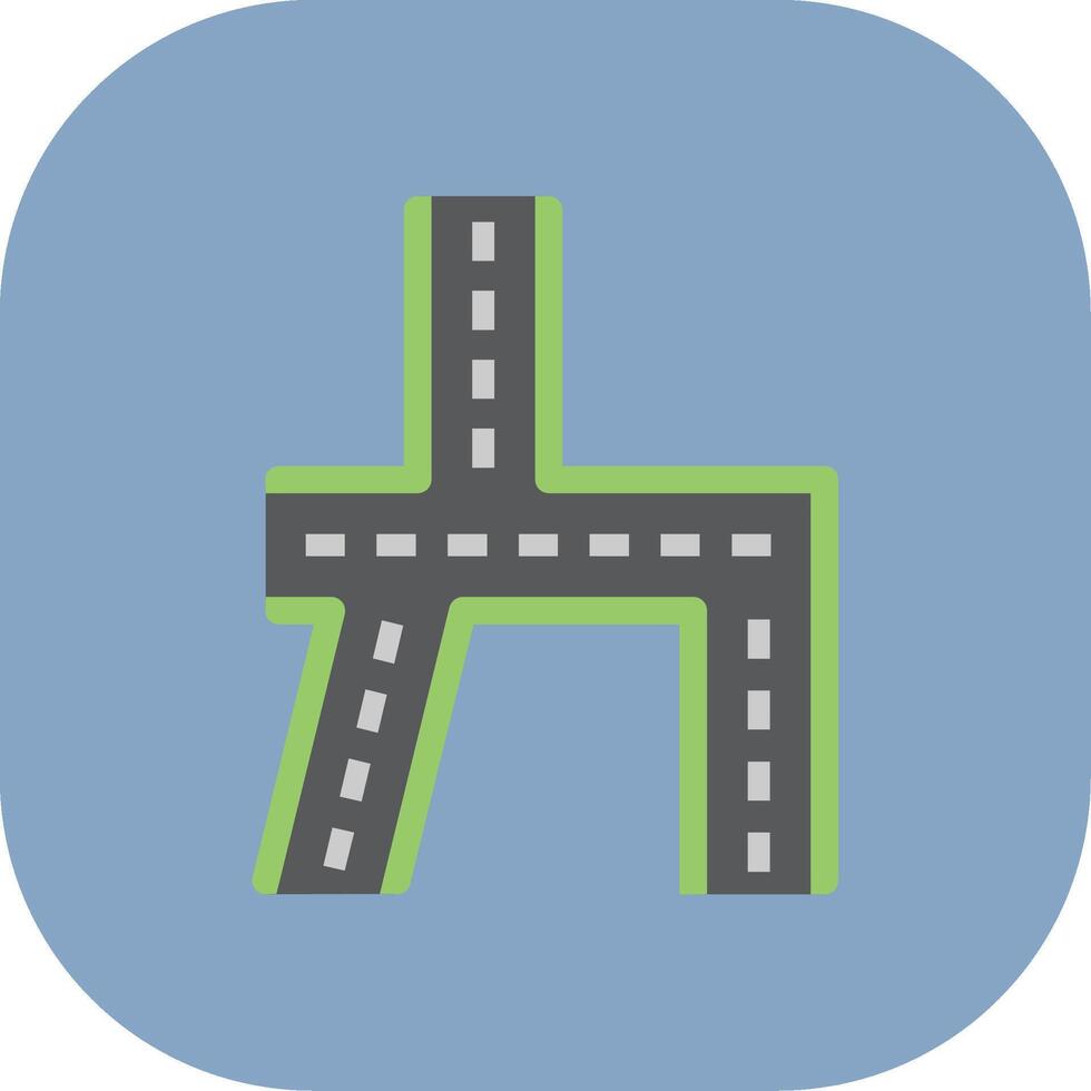 Road Colorful Icon vector