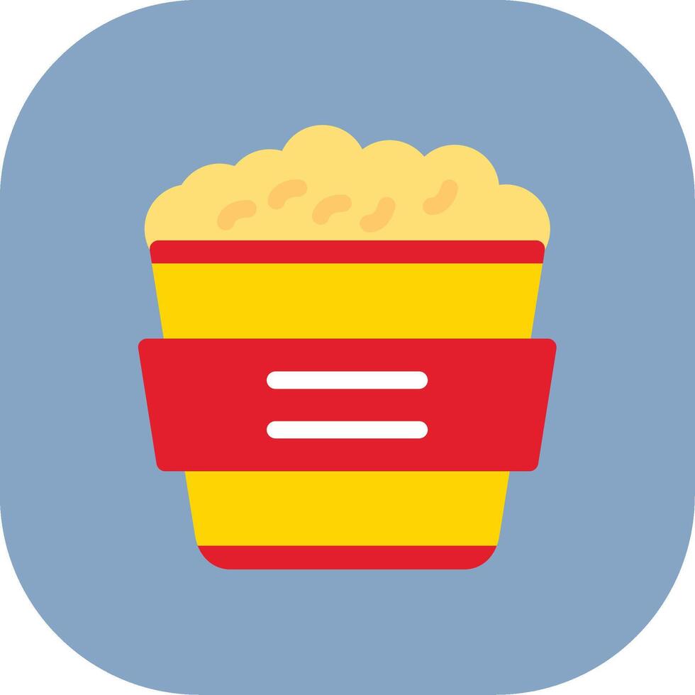 Popcorns Colorful Icon vector