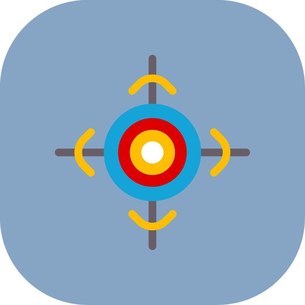 Target Colorful Icon vector