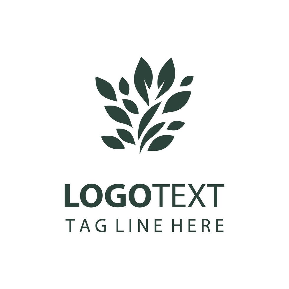 Sage Leaf logo vector