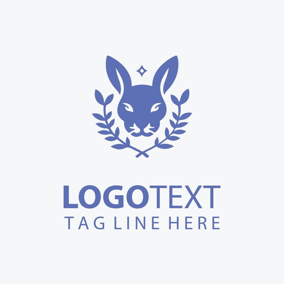 rabit yarn logo vector