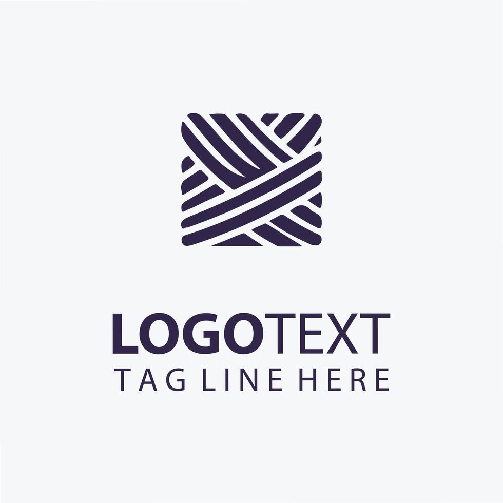 Soft Weave yarn logo vector