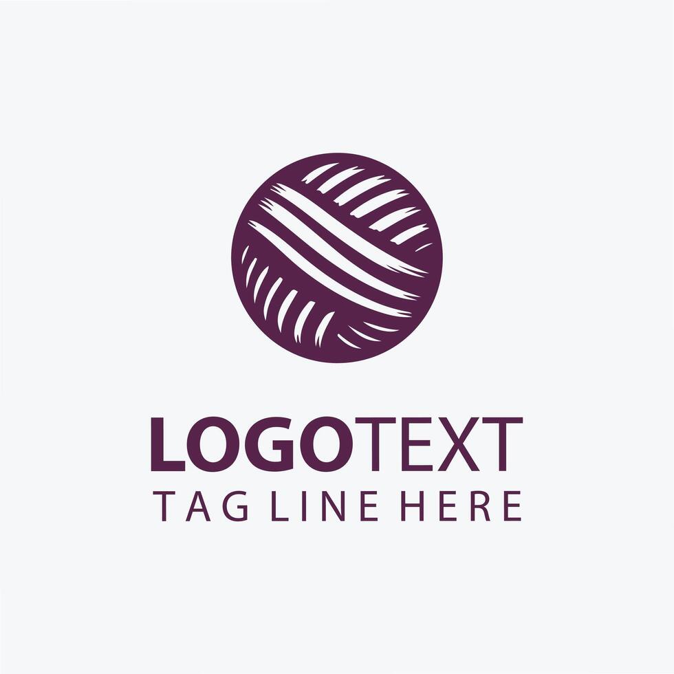 Thread Glow yarn logo vector
