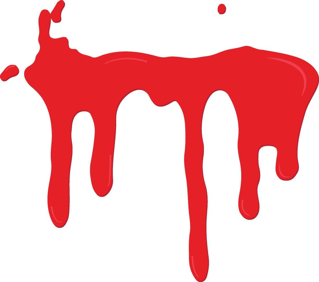 Blood Splatter Isolated on White Background vector