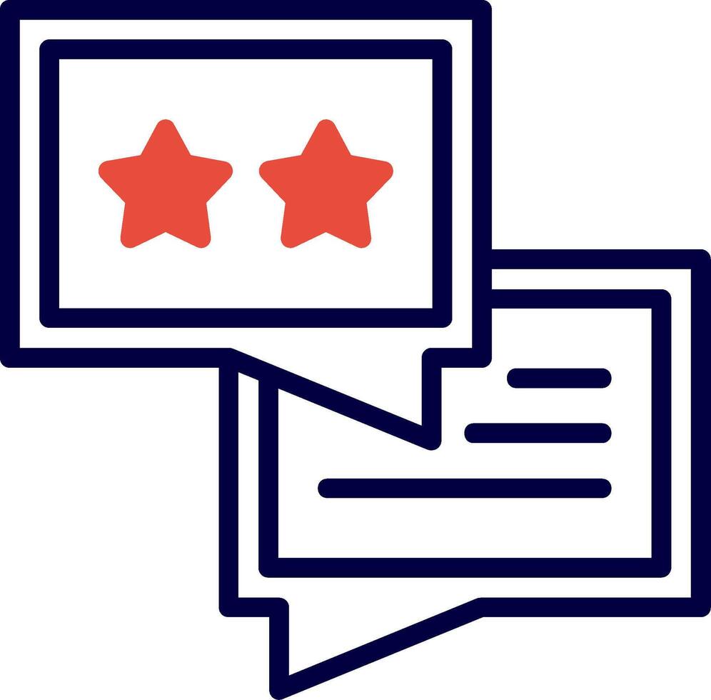 Feedback Red Filled Icon vector