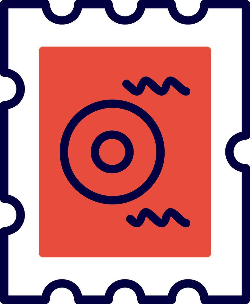 Chip Red Filled Icon vector