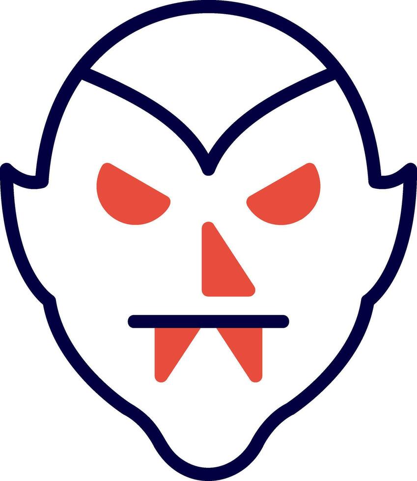 Dracula Red Filled Icon vector
