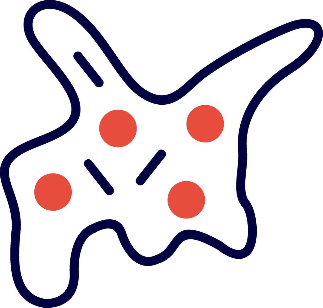 Ectoplasm Red Filled Icon vector