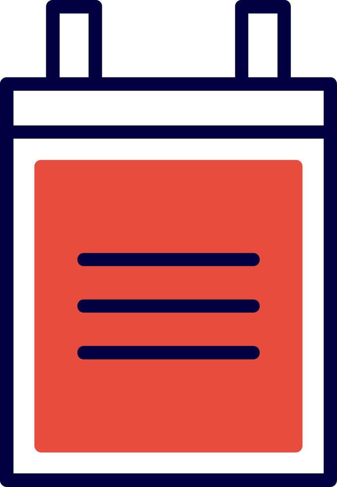 Camera Battery Red Filled Icon vector