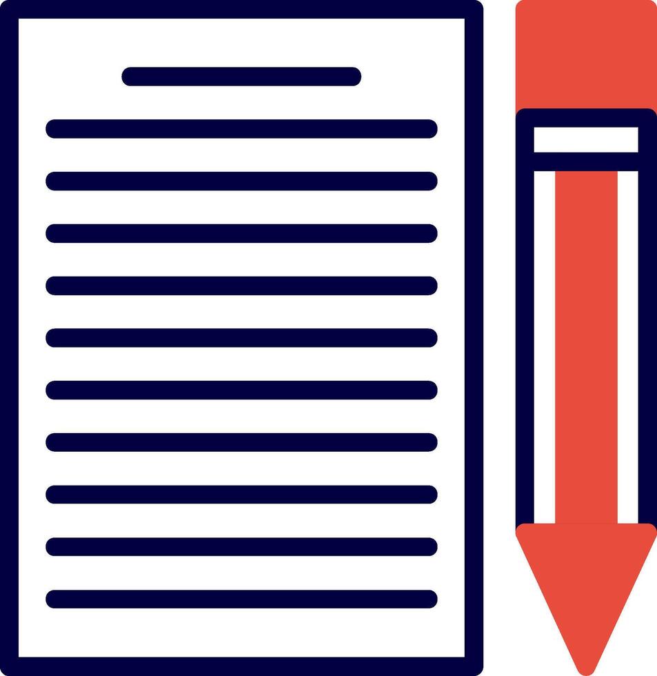 Contract Red Filled Icon vector