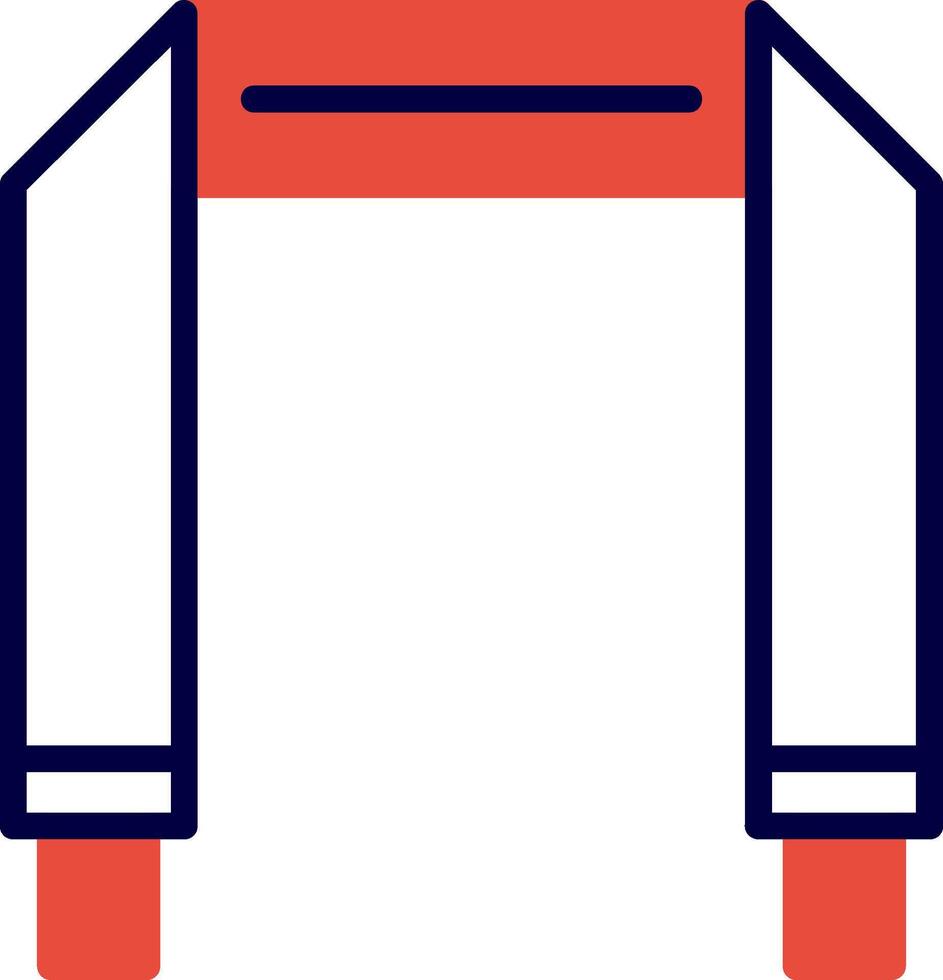 Camera Strap Red Filled Icon vector