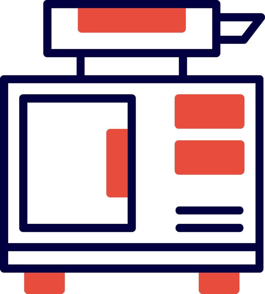 Eco Generator Red Filled Icon vector