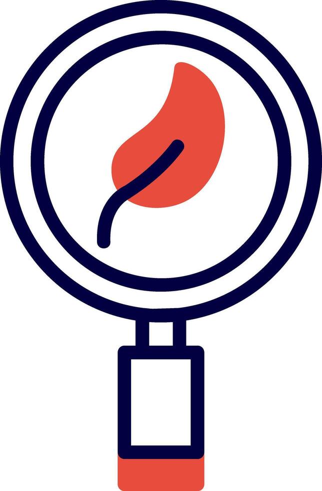 Eco Research Red Filled Icon vector