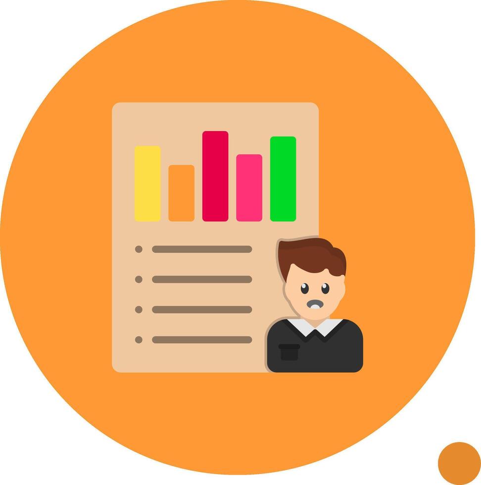 User Scenarios Flat Shadow Icon vector