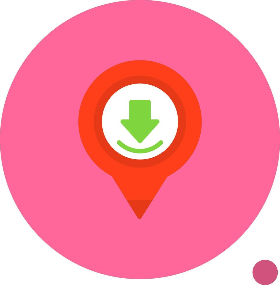 Placeholder Flat Shadow Icon vector
