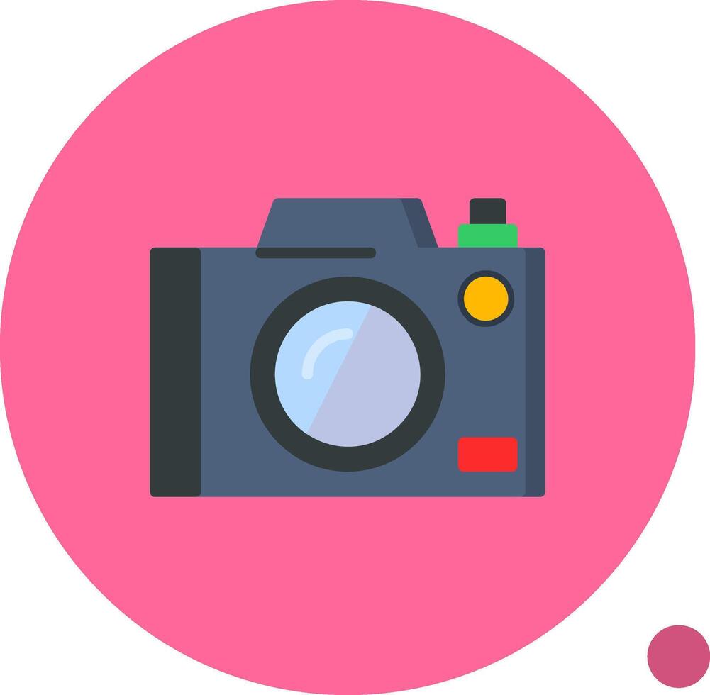 Camera Flat Shadow Icon vector