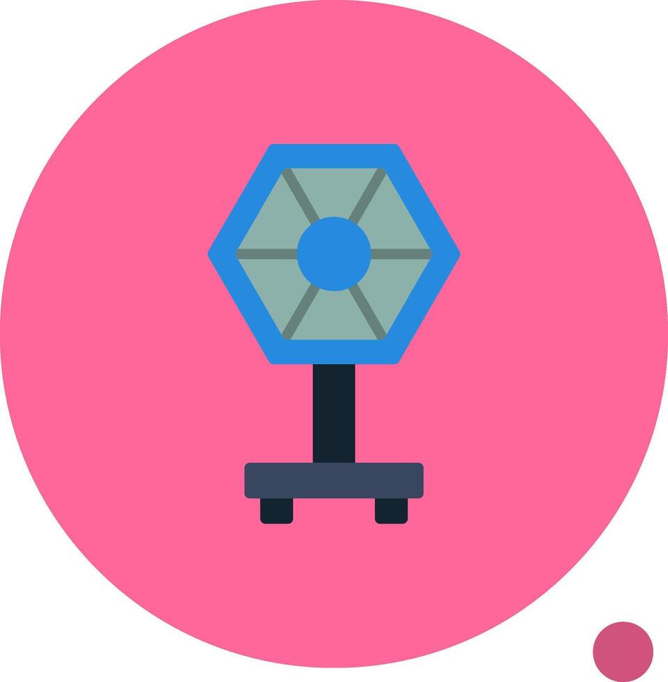 Camera Reflector Flat Shadow Icon vector