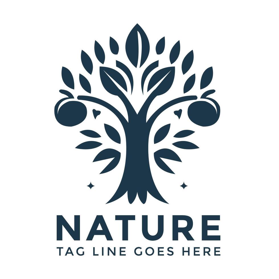 Eco-Friendly Tree Logo Template for Nature and Sustainability Branding vector