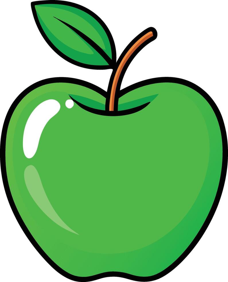 fresh red educational apple illustration vector