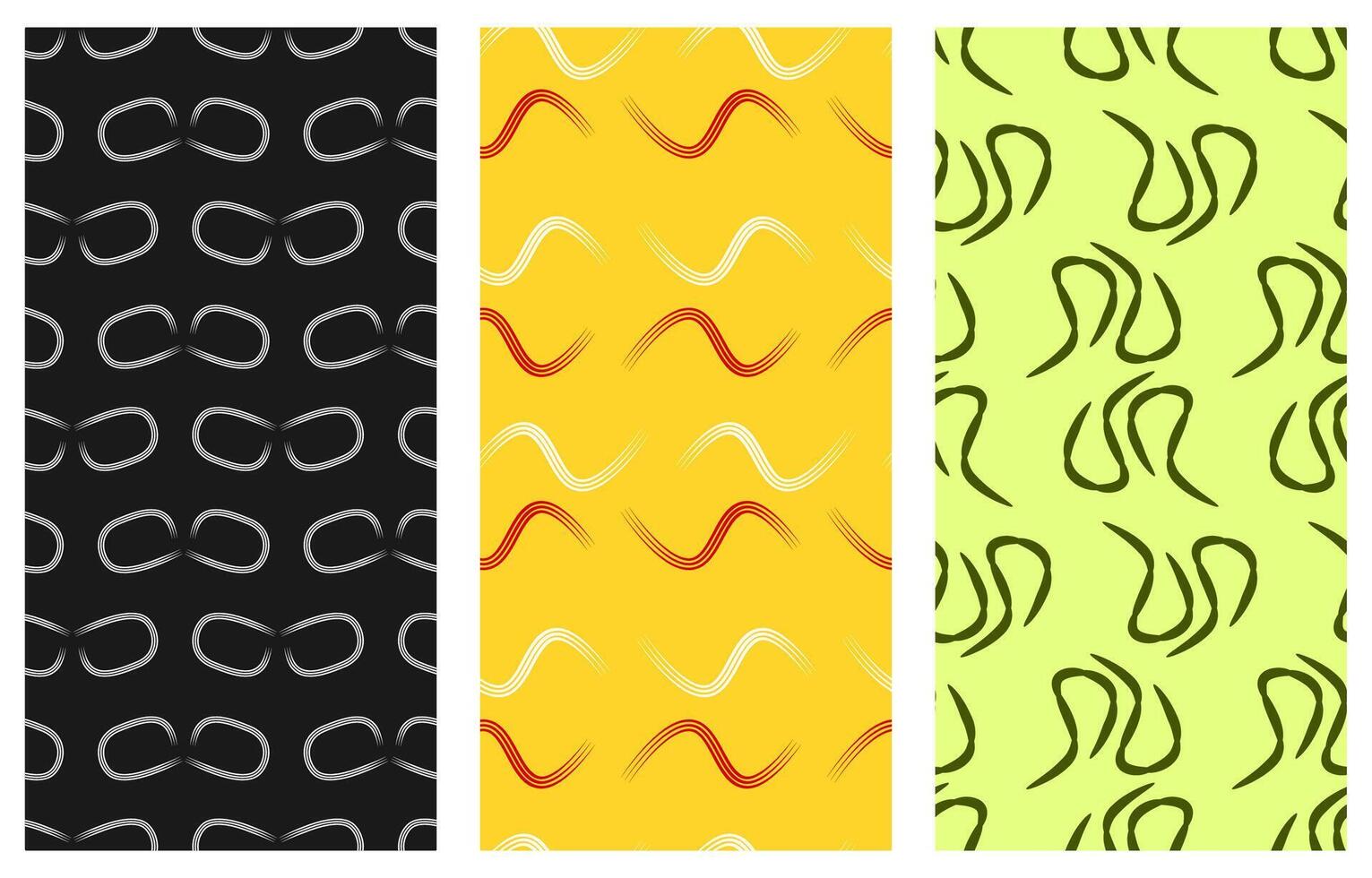 a collection of seamless pattern with an abstract theme that is enchanting and full of artistic value. Suitable for application to fabric, paper or digitally vector