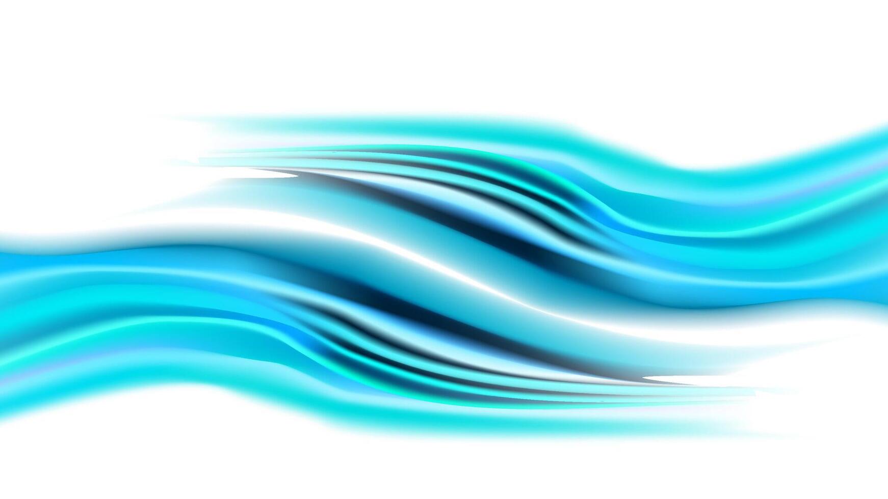 abstract blue shine wavy gradient backdrop design vector