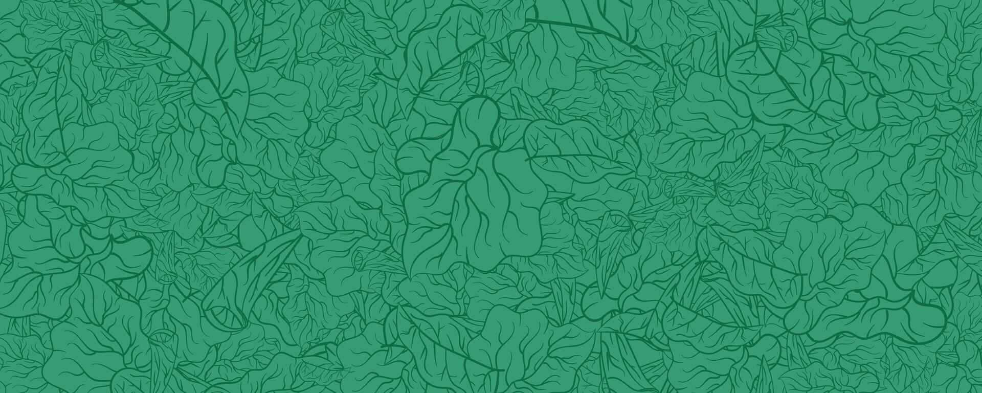 Abstract green taro leaves floral pattern background illustration vector