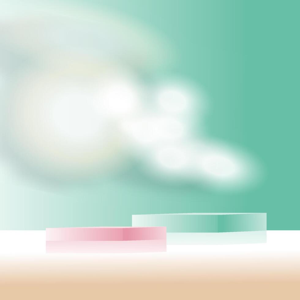 product podium with smoke background vector