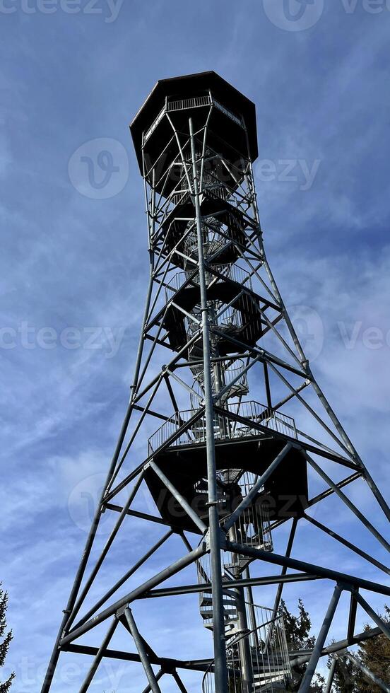 Observation tower on the mountain, Klodzko Gora, Poland photo
