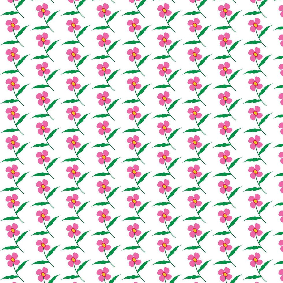 Discover beautiful pink flower on branch patterns for fabric, wallpaper vector