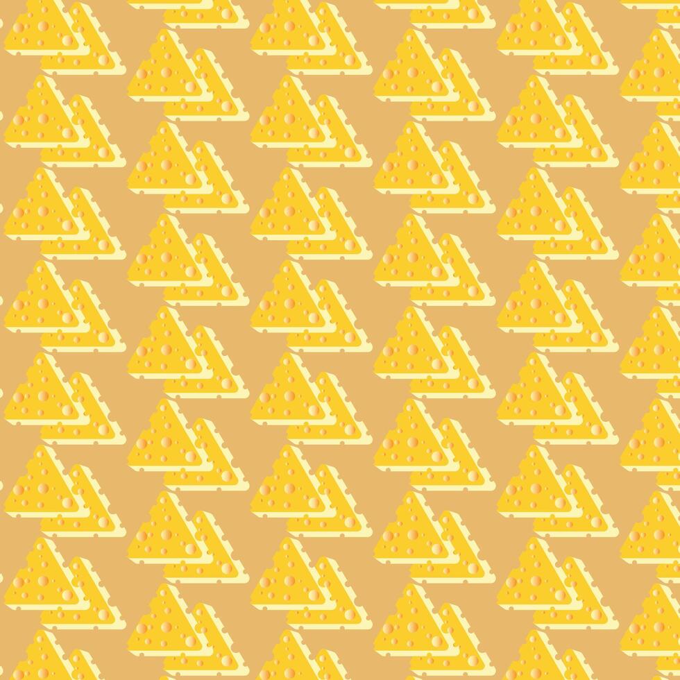 Cheese pattern background design vector