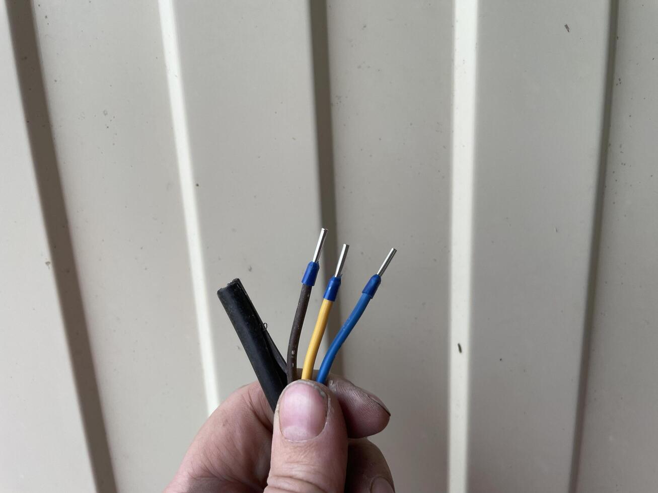 Electrical wiring installation elements and components photo