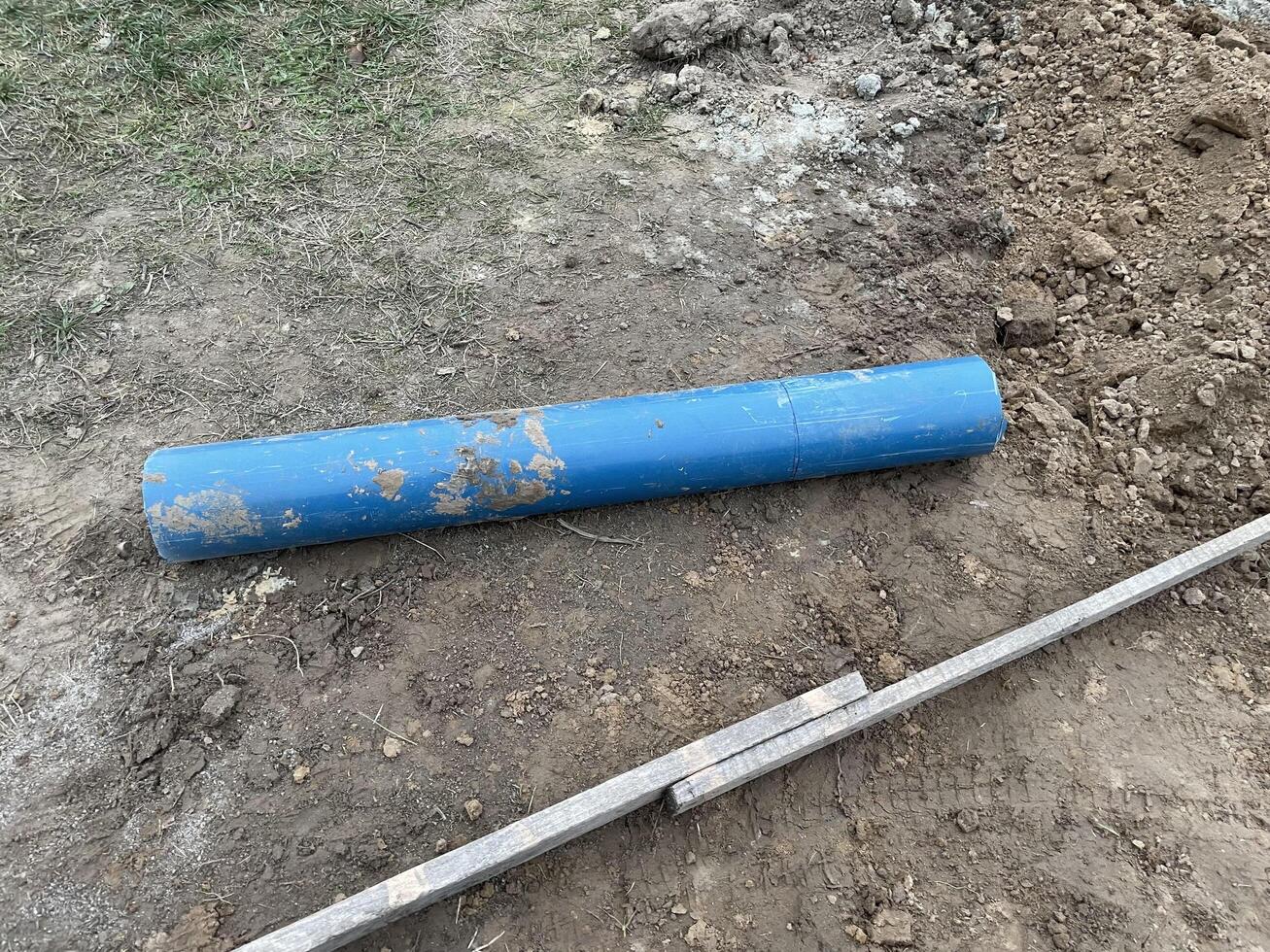 Construction team digging a fresh water well photo
