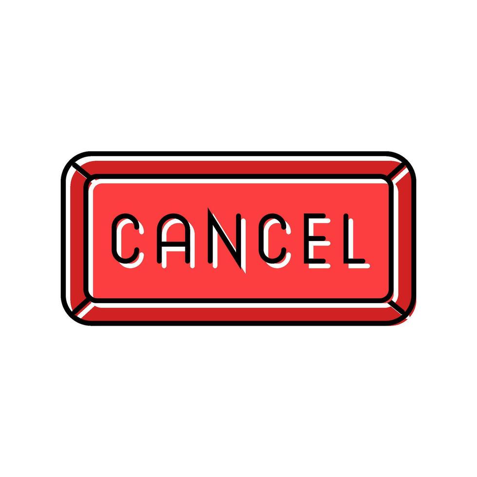 cancel close color icon illustration vector